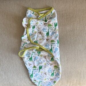 SwaddleMe Dinosaur Print Sleep Sack - Green and Blue